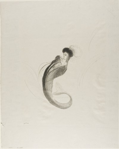 Untitled Trial Lithograph av Odilon Redon