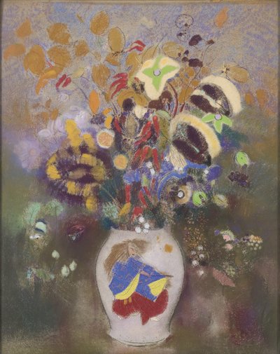 Japansk krigarvas, 1905-1908 av Odilon Redon