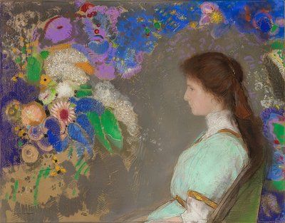 Violette Heymann. 1910 av Odilon Redon