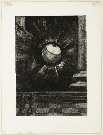 Vision, tallrik åtta från In Dreams av Odilon Redon