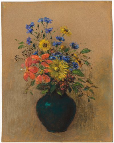 Vilda blommor av Odilon Redon