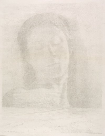 Slutna ögon av Odilon Redon