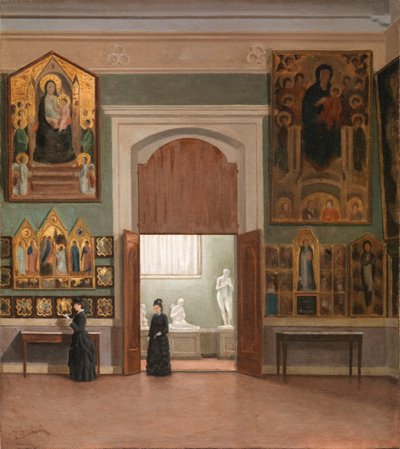 På Accademia-galleriet av Odoardo Borrani av Odoardo Borrani