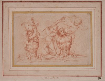 Tritons och Putti av Odoardo Fialetti