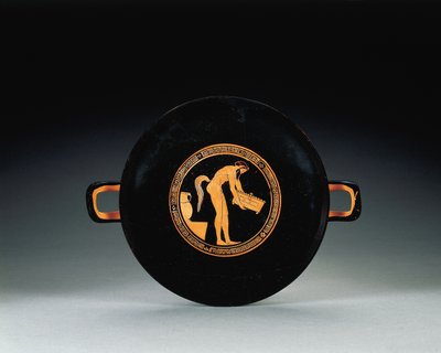 Attic rödfigurerad kylix, c.470 f.Kr av Oedipus Painter