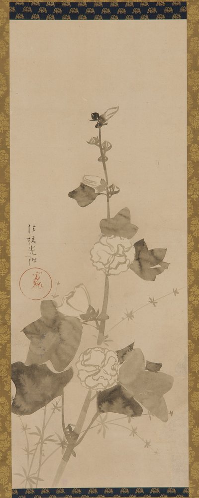 Stokrosor, Edo-period, sent 1600-tidigt 1700-tal. av Ogata Korin