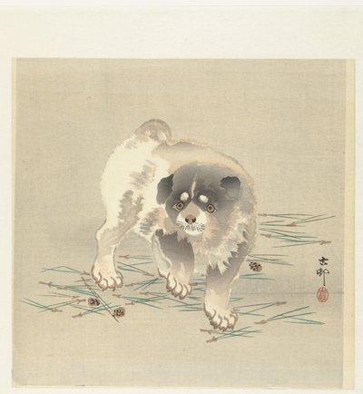 ung hund av Ohara Koson
