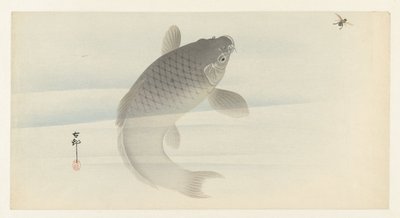 karp och fluga av Ohara Koson