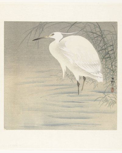 Lilla Egret av Ohara Koson