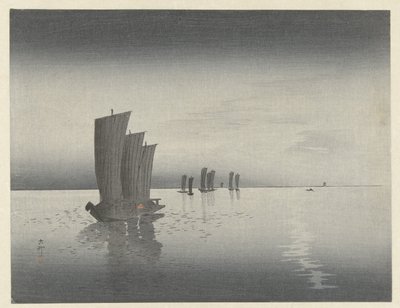 fiskebåtar av Ohara Koson