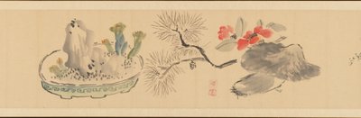 Brev som omsluter blommor, 1831. av Okada Hanko