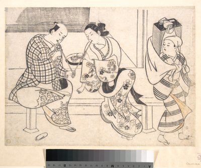 Älskande par av Okumura Masanobu