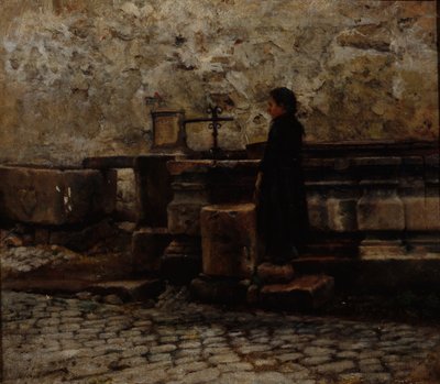 Från Rothenburg (olja på duk) av Olav Rusti