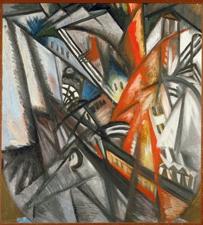 Urban Landscape (målning på duk) av Olga Vladimirovna Rozanova