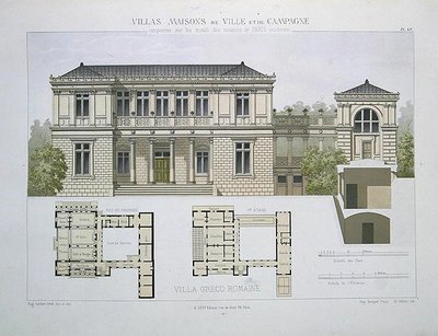 Villa Greco Romaine, graverad av Walter, skylt 49 från 
