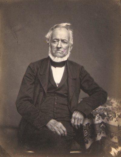Porträtt av en herre med vitt hår av Oliver H. Willard