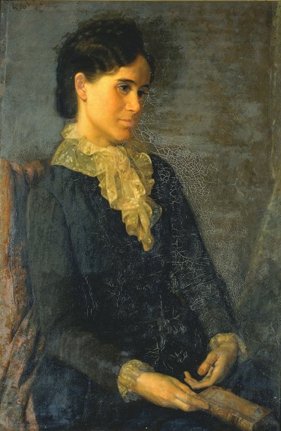 Hester Marian Wait Lay, Porträtt av konstnärens hustru av Oliver Ingraham Lay