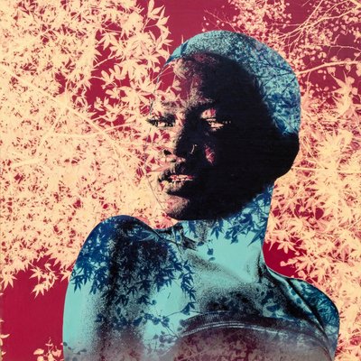 Glaze in the shadow, 2021 (blandteknik på duk) av Olivia Gozzano