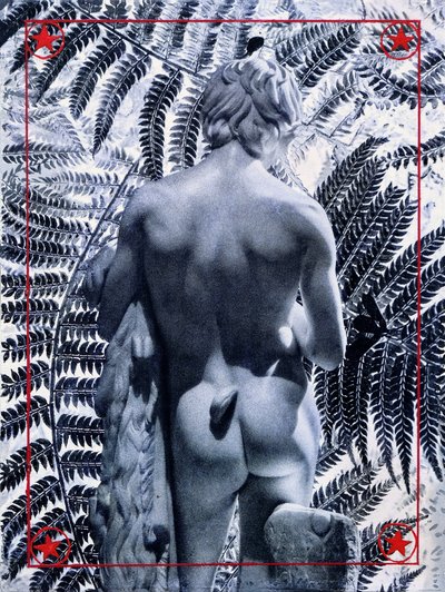 Joker, 2020 (blandteknik på duk) av Olivia Gozzano