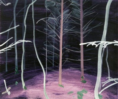 Schwarzwald 6,2017 (akryl på duk) av Olivier Morel