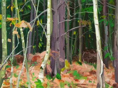 Forest 7,2015 (akryl på duk) av Olivier Morel