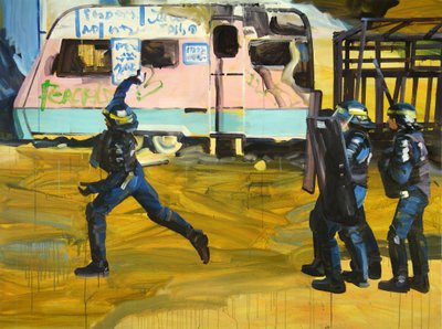 Djungelboken, 2016 (akryl på duk) av Olivier Morel