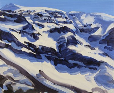 Leukerbad 31, 2014 (akryl på duk) av Olivier Morel