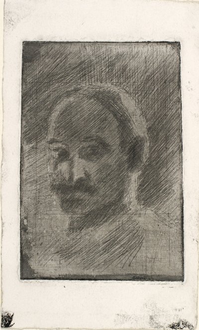 Porträtt av målaren Henrik Schouboe av Oluf Hartmann