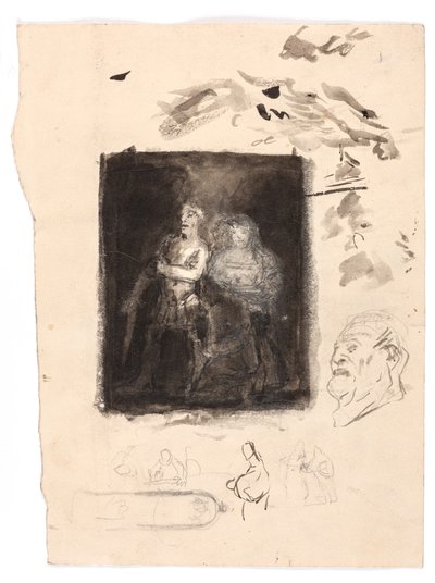 Studie för "Diogenes" av Oluf Hartmann