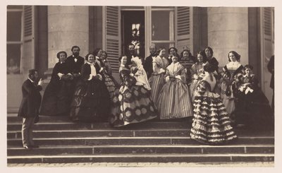 Compiègne, Presentation av kejsarprinsen, 1856. av Olympe Aguado