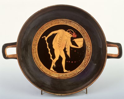 Attic Rödfigur kylix, 500-480 f.Kr. (keramik) av Onesimos Painter