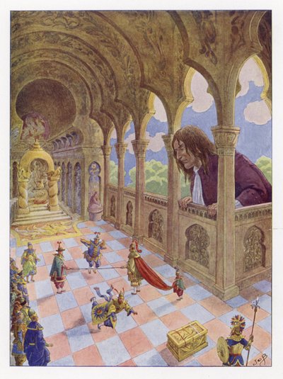 Illustration för Gullivers Travels av Onfray de Breville Job