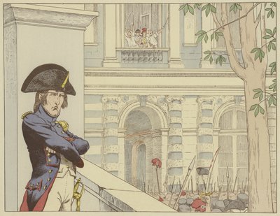 Napoleon träffar kung Ludvig XVI för andra gången, den 20 juni 1792 av Onfray de Breville Job
