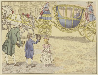 Förd till Versailles av sin far 1779 såg han för första gången en kung, Ludvig XVI, som han skulle fortsätta för att efterträda av Onfray de Breville Job