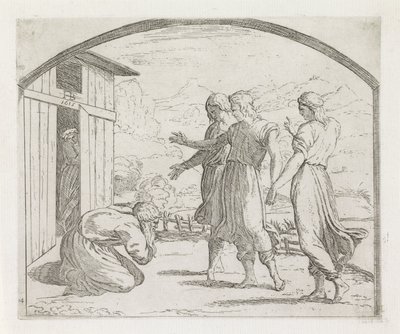 Abraham och de tre änglarna Målningar i Raphaels Loggia (serietitel) av Orazio Borgianni