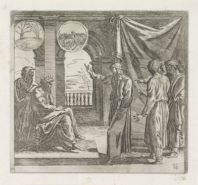 Josef tolkar faraos drömmar Målningar i Raphaels Loggia (serietitel) av Orazio Borgianni