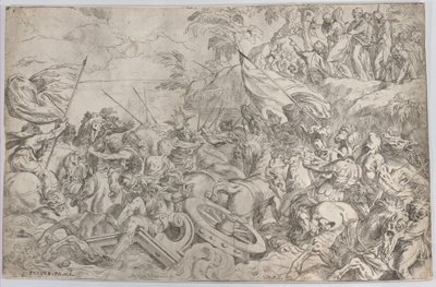 Korsningen av Röda havet, 1583., 1583. av Orazio Farinati