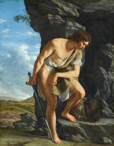 David med Goliats huvud av Orazio Gentileschi