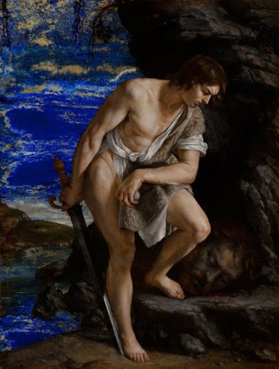 David med Goliats huvud av Orazio Gentileschi