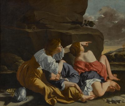 Lot och hans döttrar av Orazio Gentileschi