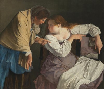 Marta tillrättavisar sin syster Maria av Orazio Gentileschi