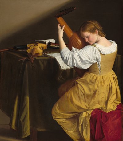 Lutspelaren av Orazio Gentileschi