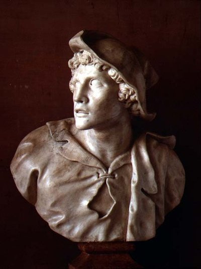 Bravo: Pojke med hatt, ca 1710 (marmor) av Orazio Marinali
