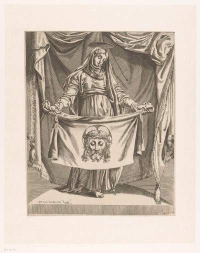 Veronica med svettduk av Orazio de Santis (attributed to)