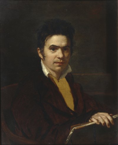 Porträtt av Alexander Khristoforovitj Vostokov 1781-1864, före 1816 av Orest Adamovich Kiprensky