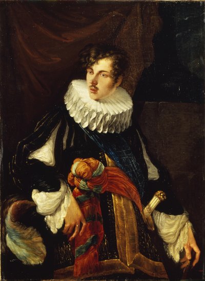 Porträtt av greve Vasily Alekseevich Perovsky 1794-1857 i spansk dräkt från 1600-talet, 1809 av Orest Adamovich Kiprensky
