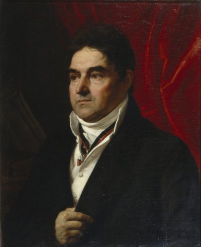 Porträtt av Vasily Semyonovich Khvostov 1756-1832, 1814 av Orest Adamovich Kiprensky