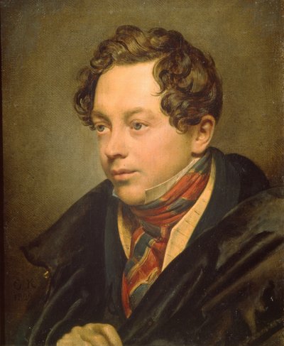 Porträtt av konstnären Pyotr Basin 1794-1881, 1829 av Orest Adamovich Kiprensky