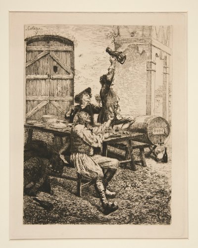 Countryscen: The Drinkers av Oreste Cortazzo