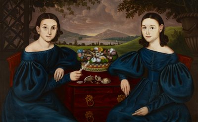 Ann och Eliza Dusenberry, 1838 av Orlando I. Bears